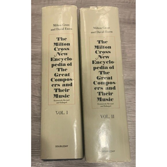 Encyclopedia of Great Composers & Their Music by Milton Cross VTG 69 Vol 1 & 2 - Picture 1 of 6
